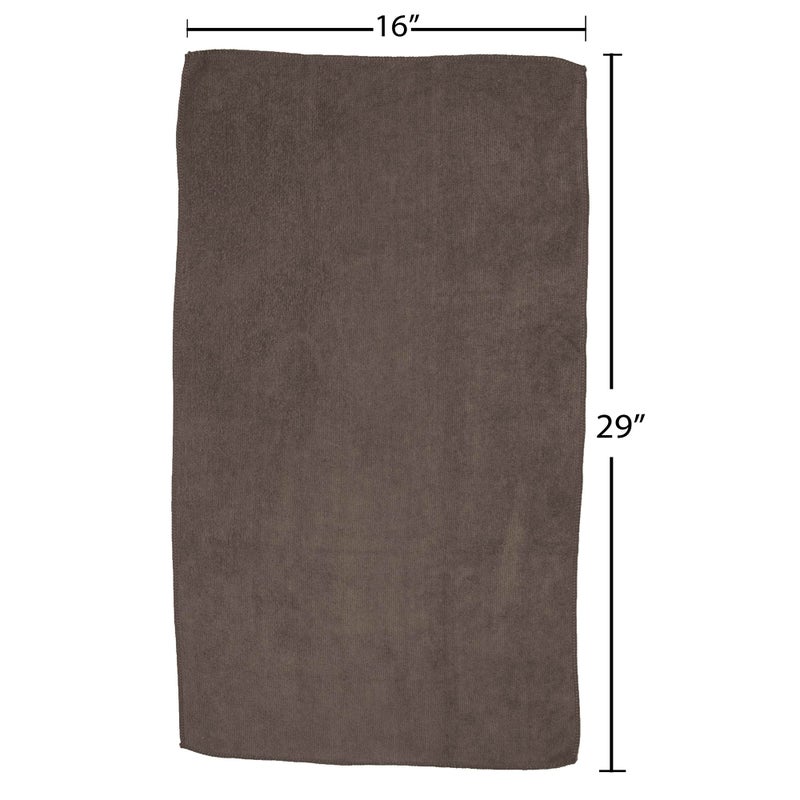 Fromm Softees Microfiber Salon Hair Towels for Hairstylists, Barbers, Spa, Gym in Brown, 16" by 29", 10 count Perfect Hair Care Towel for Drying Curly, Long, Wavy Hair - Image 5